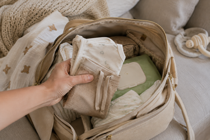 O que levar na bolsa do bebê? Minha lista para passeio e ida ao pediatra